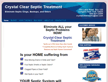 Tablet Screenshot of crystalclearseptic.com